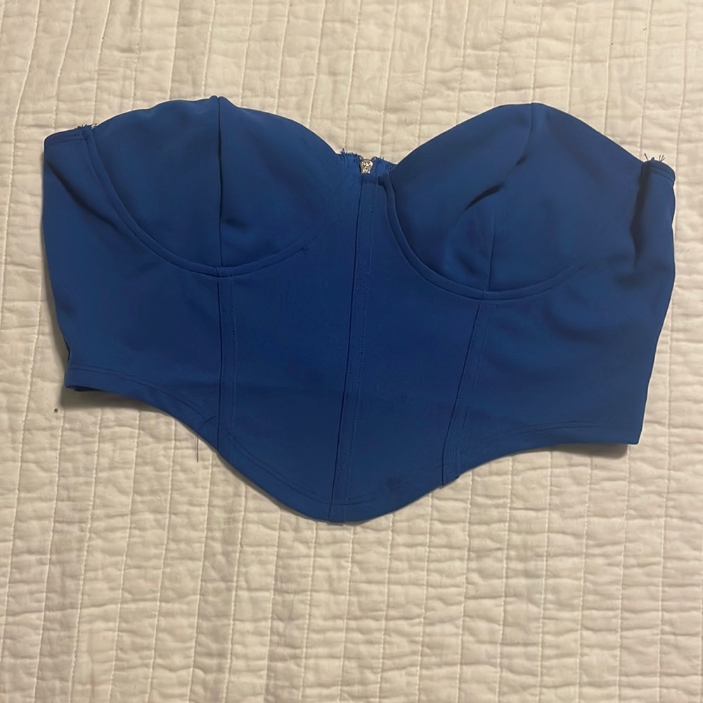 Blue corset